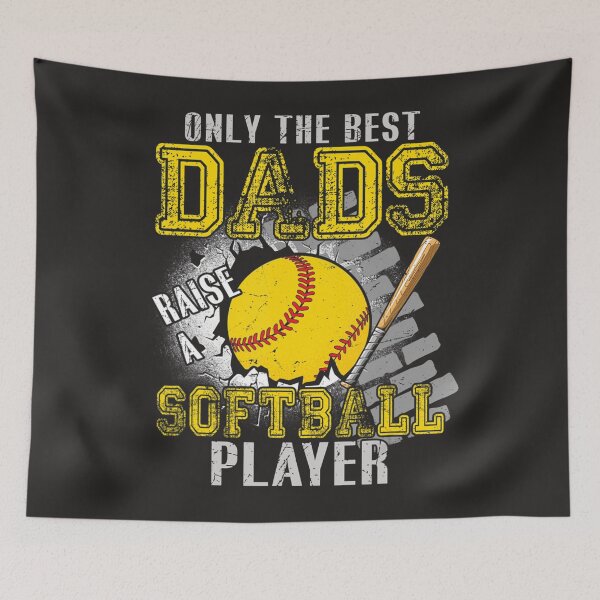 Item preview, Vintage The Best Dads Raise A Softball Player Father's Day designed and sold by fawsonpnhamme.