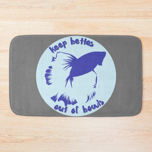 Item preview, Keep Bettas Out Of Bowls Blue Round Badge designed and sold by Pink Ribbon.