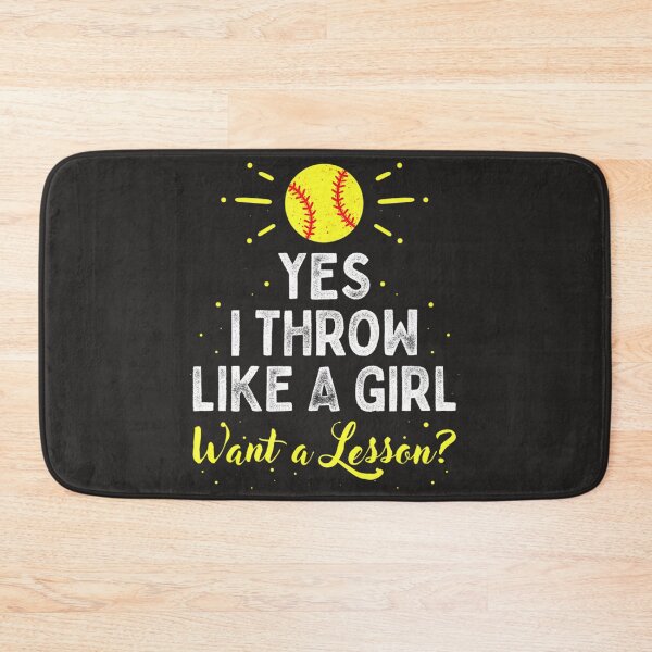 Item preview, Yes I Throw Like A Girl  Cool Pitchers Fun Softball designed and sold by fawsonpnhamme.