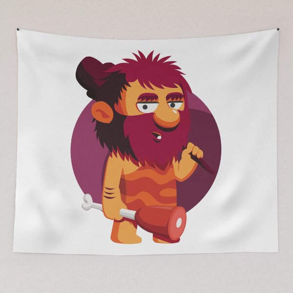 Item preview, Caveman art hunting designed and sold by SUNDigital123.