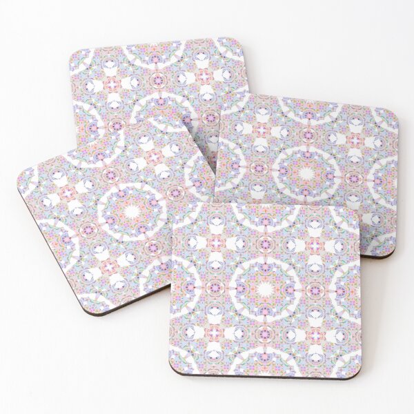 Item preview, Soft Baby Pink, Spring Purple and Summer Green Grey Geometric Pattern designed and sold by PatternPerfect.