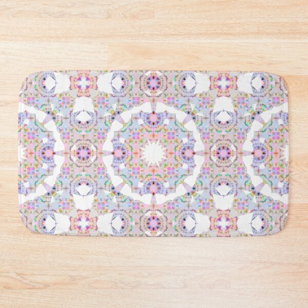 Item preview, Soft Baby Pink, Spring Purple and Summer Green Grey Geometric Pattern designed and sold by PatternPerfect.