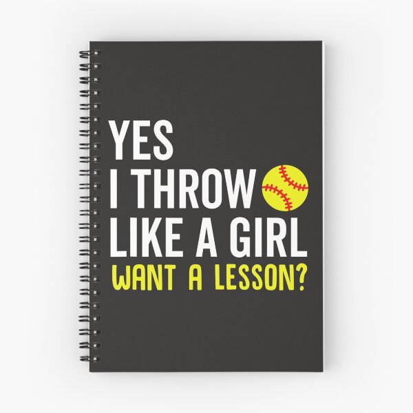 Item preview, Yes I Throw Like a Girl Want a Lesson Softball Women 106 designed and sold by fawsonpnhamme.