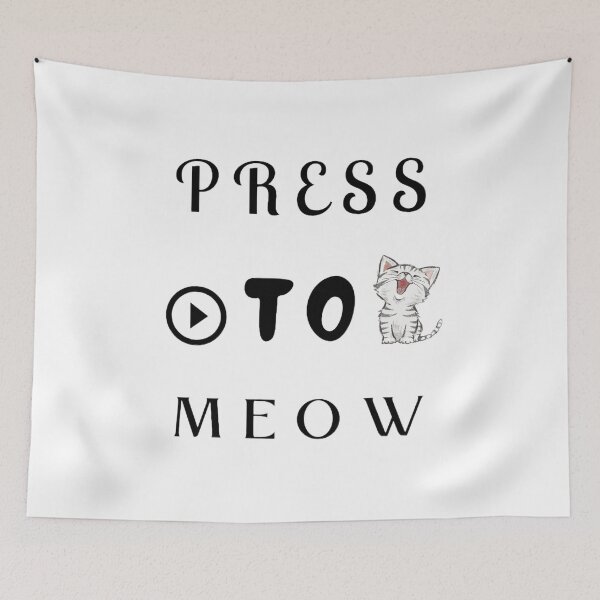 Item preview, Press O To Meow, funny cat, cool pets designed and sold by Trucker10.