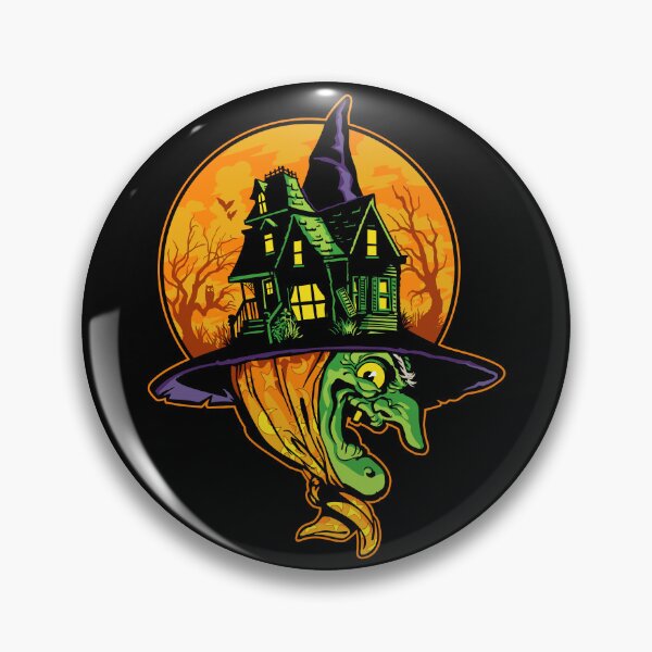 Item preview, Halloween Haunted House Witch designed and sold by ctkrstudio.