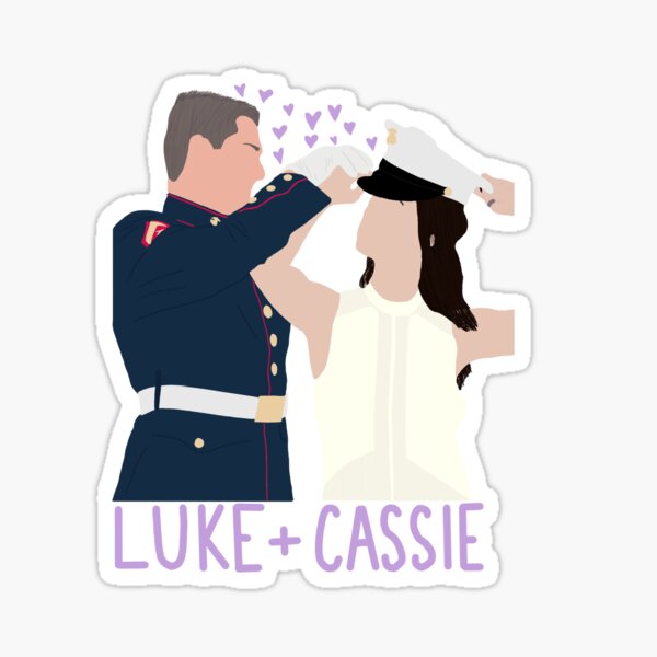 Vista previa del artículo con la obra «Luke y Cassie: Corazones morados», diseñado y vendido por NflixArt.