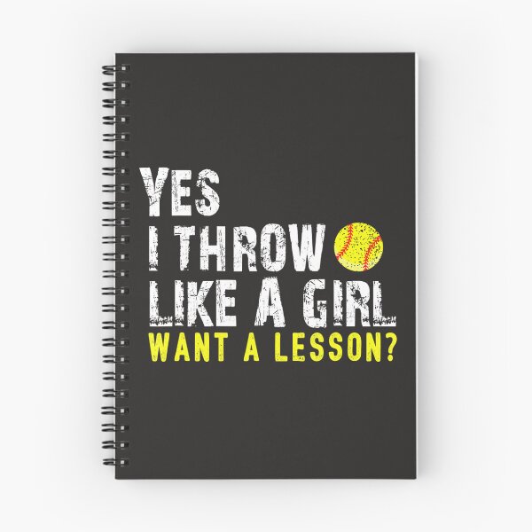 Item preview, Yes I Throw Like a Girl Want a Lesson Softball Women 115 designed and sold by fawsonpnhamme.