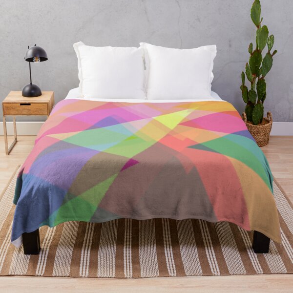 Item preview, Abstract geometric multicolor triangles designed and sold by cutecrazytshirt.
