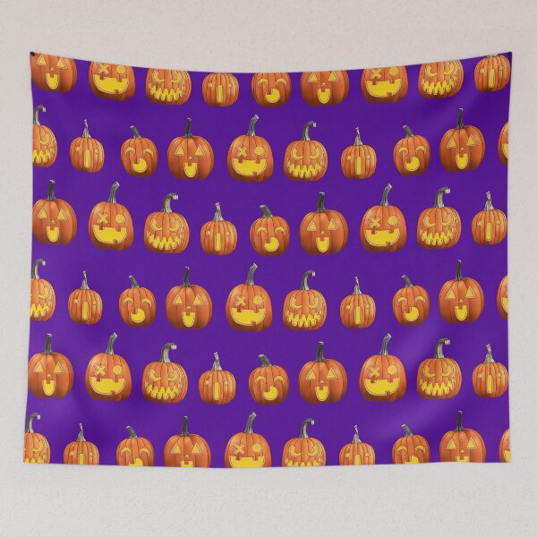 Item preview, Five Jack 'O Lanterns (Purple) designed and sold by Zia Frazier.