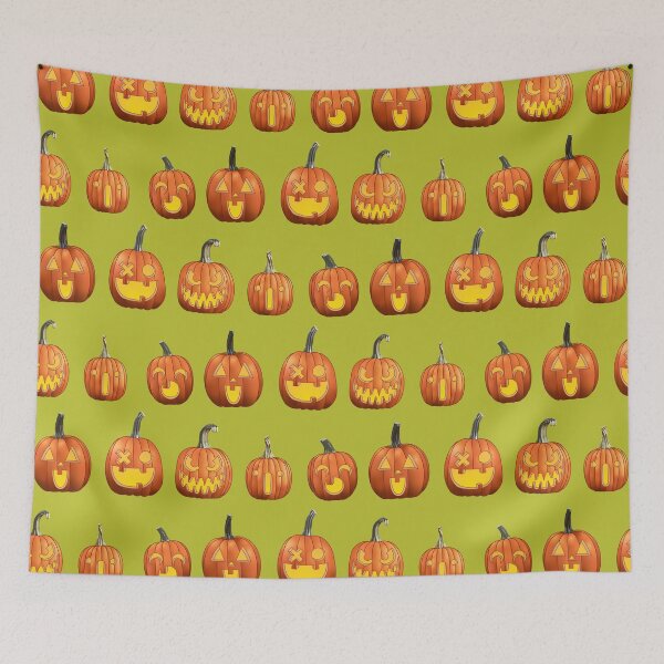 Item preview, Five Jack 'O Lanterns (Bright Green) designed and sold by Zia Frazier.