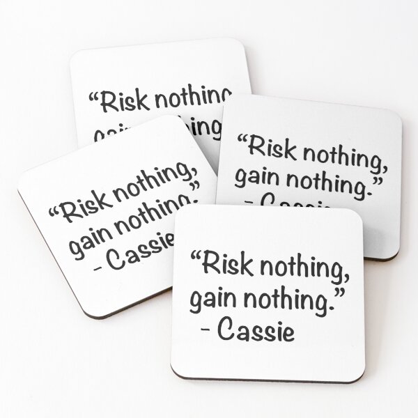 Item preview, Risk Nothing, Gain Nothing- Cassie Quote Purple Hearts Movie  designed and sold by NflixArt.