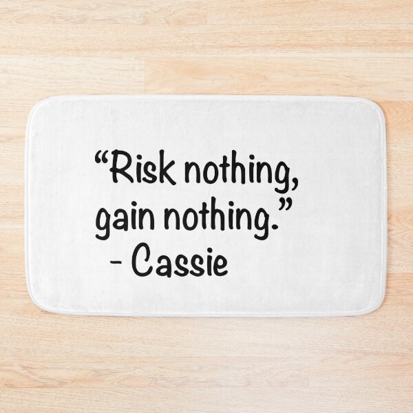 Item preview, Risk Nothing, Gain Nothing- Cassie Quote Purple Hearts Movie  designed and sold by NflixArt.