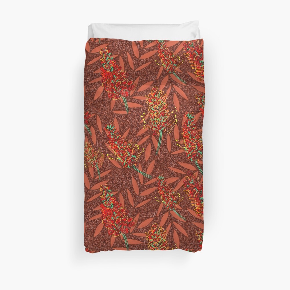 "Australian Native Floral Print" Duvet Cover by annaleebeer Redbubble