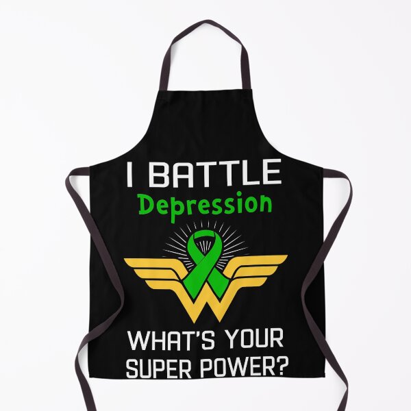 Item preview, I Battle Depression What's Your Super Power Support Depression Warrior Gifts designed and sold by Sabfit.