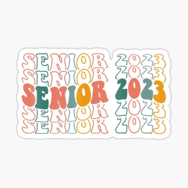 Senior 2023 Retro Class Of 2023 Seniors Graduation Gifts Sticker For Senior 2023 Retro Class Of 2023 Seniors Graduation Gifts Sticker For