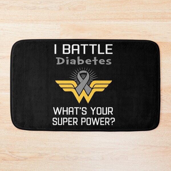 Item preview, I Battle Diabetes What's Your Super Power Support Diabetes Warrior Gifts  designed and sold by Sabfit.