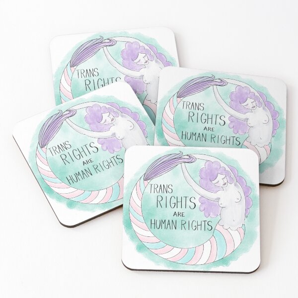 Item preview, Trans Rights Mer-person designed and sold by MaryMakesGood.