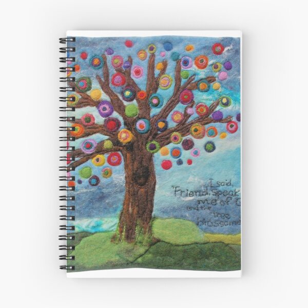 Item preview, Friend,Speak to Me (Colorful Tree Fiber Art) designed and sold by MtnAshFiberArts.