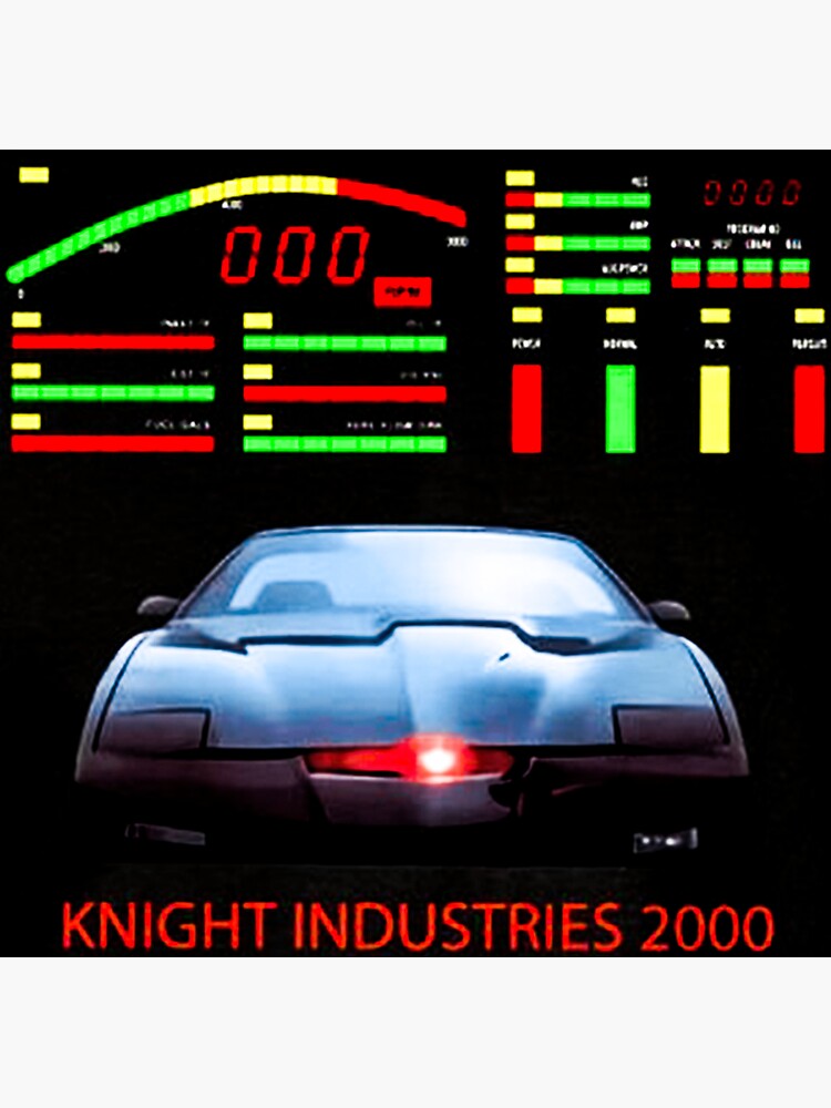 "Knight Rider Kitt Dashboard" Sticker for Sale by shopJCJCJ | Redbubble