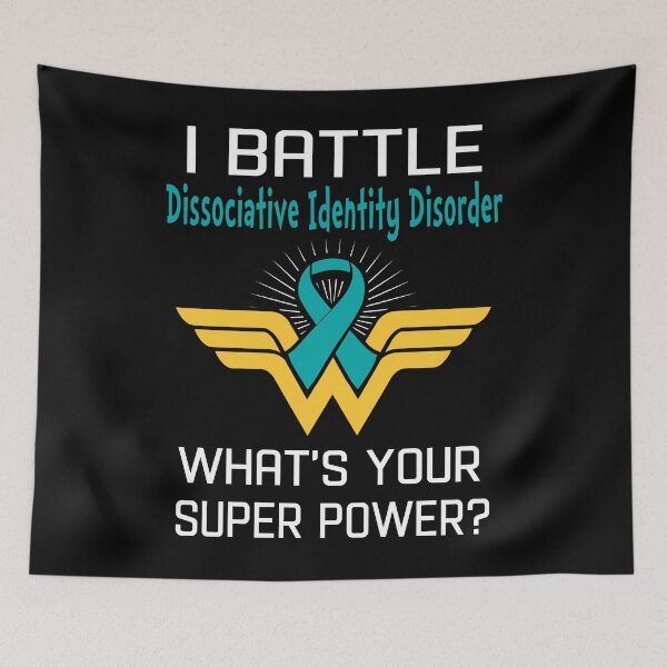 Item preview, I Battle Dissociative Identity Disorder What's Your Super Power Support Dissociative Identity Disorder Warrior Gifts  designed and sold by Sabfit.
