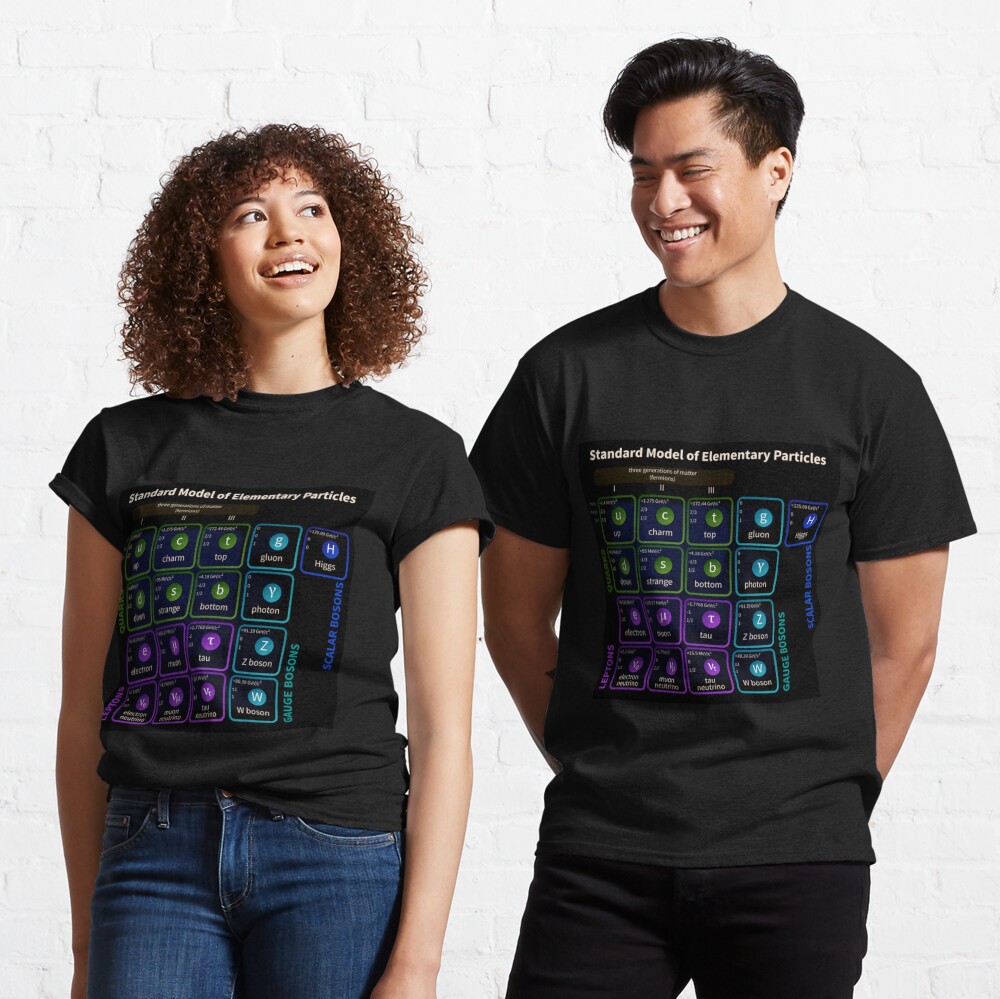 Standard Model Of Elementary Particles #Quarks #Leptons #GaugeBosons #ScalarBosons Bosons Classic T-Shirt