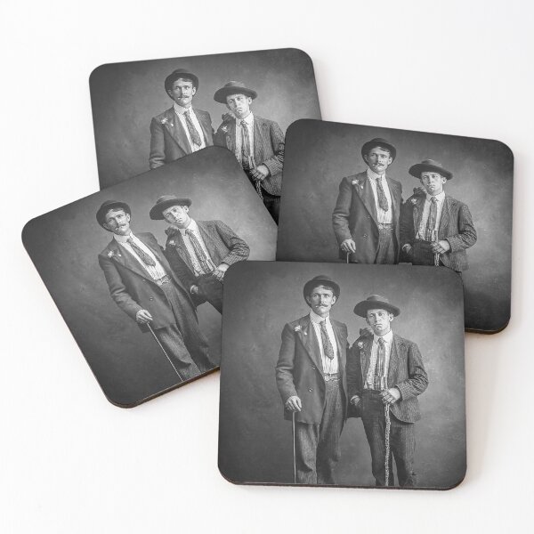 Item preview, Vintage Photograph 2 Men with Canes Black & White Retro Portrait, 1900 designed and sold by darcijj.
