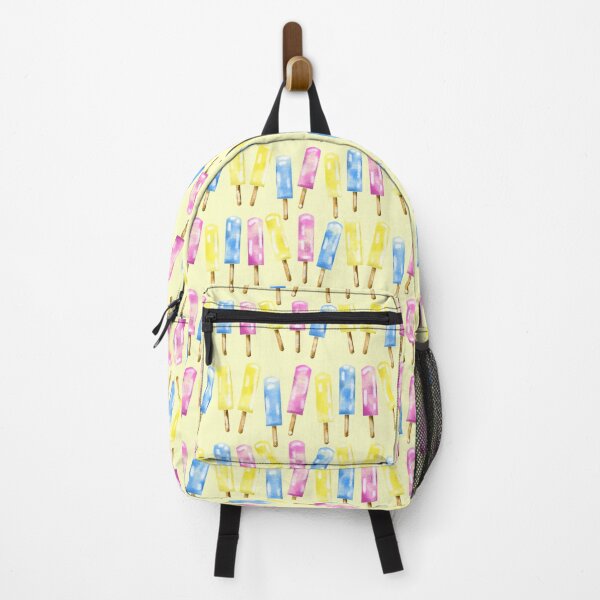 Item preview, Yellow, Blue, And Pink Popsicles With Yellow Background designed and sold by missmann.