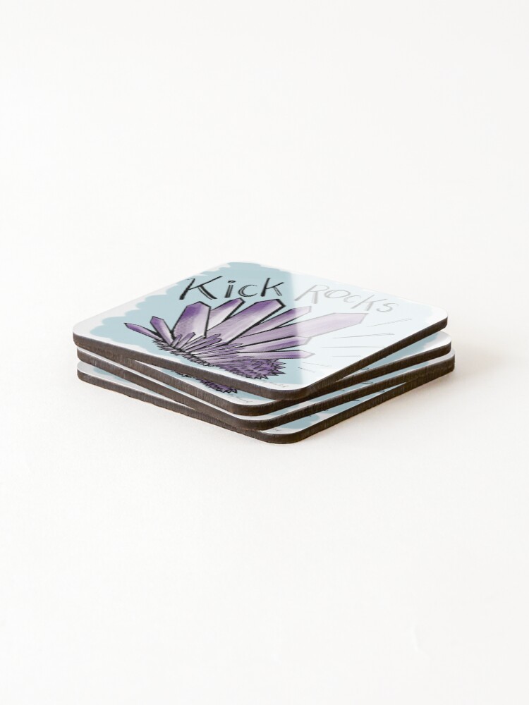 Thumbnail 4 of 5, Coasters (Set of 4), Kick Rocks designed and sold by MaryMakesGood.
