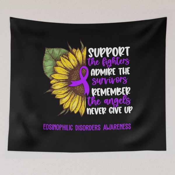 Item preview, Eosinophilic Disorders Awareness - Support the Fighters Admire the Survivors Remember the Angels Never Give Up designed and sold by whlrcheryl.