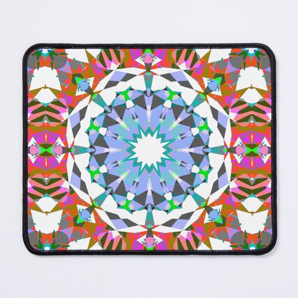 Item preview, Muted Blue Pink Red White Autumn Fall Moroccan Tile Pattern - Inspired by Sacred Geometry designed and sold by PatternPerfect.
