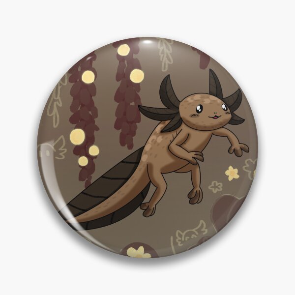 Item preview, Lush Axolotl (Brown/Wild) designed and sold by GoldfinchDraws.