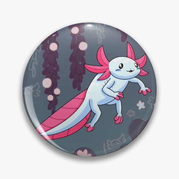 Item preview, Lush Axolotl (White/Cyan) designed and sold by GoldfinchDraws.