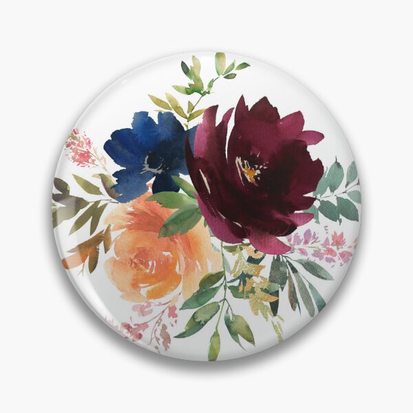 Item preview, Fall Florals Autumn Mood Pattern designed and sold by WildAliceArt.