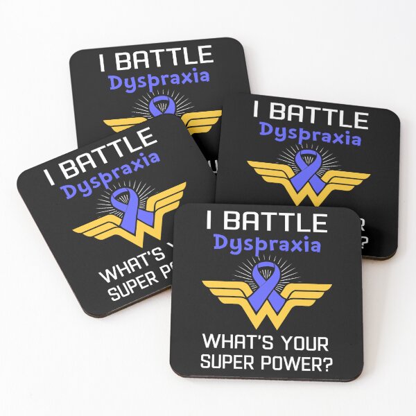 Item preview, I Battle Dyspraxia What's Your Super Power Support Dyspraxia Warrior Gifts  designed and sold by Sabfit.