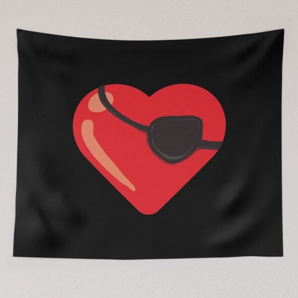 Item preview, Red Heart Eyepatch Clothing Gift for Men Women Valentine Day designed and sold by haselshirt.