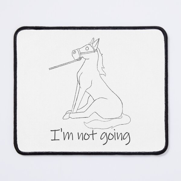 Item preview, I'm Not Going Horse with Halter designed and sold by CrazyCatCraft.