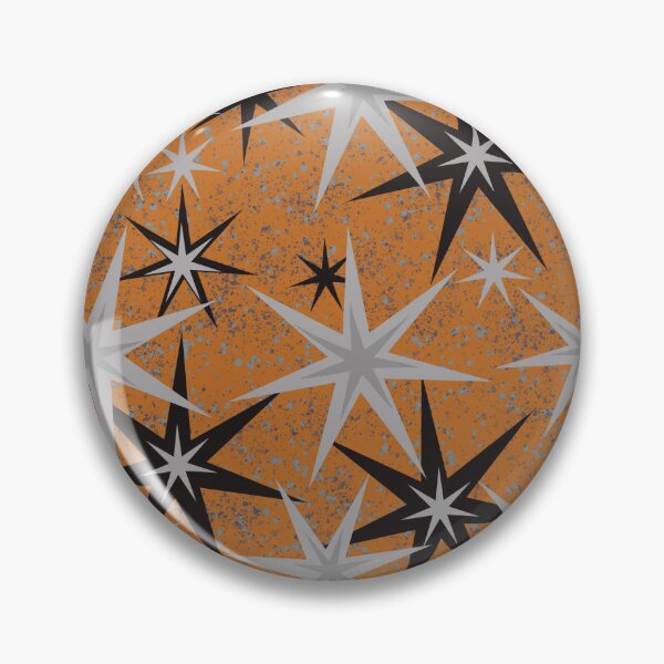Item preview, Seven pointed stars on Orange designed and sold by DelynCreates.