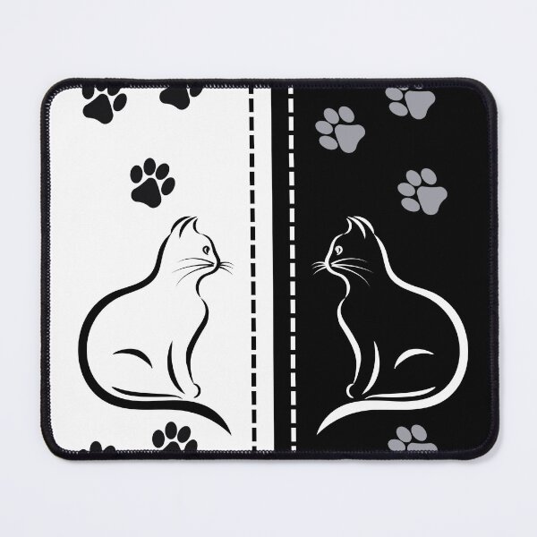 Item preview, Kitty Stiches (Black and White) designed and sold by SimplyMe-Plus.