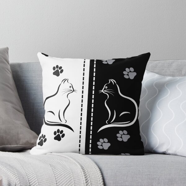 Item preview, Kitty Stiches (Black and White) designed and sold by SimplyMe-Plus.