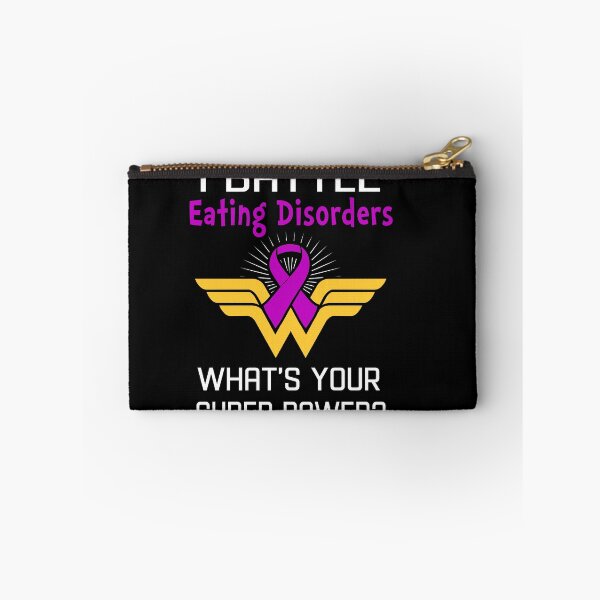 Item preview, I Battle Eating Disorders What's Your Super Power Support Eating Disorders Warrior Gifts  designed and sold by Sabfit.
