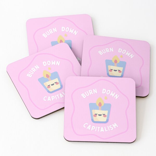 Item preview, Burn Down Capitalism - Cute Candle designed and sold by Picket Club.