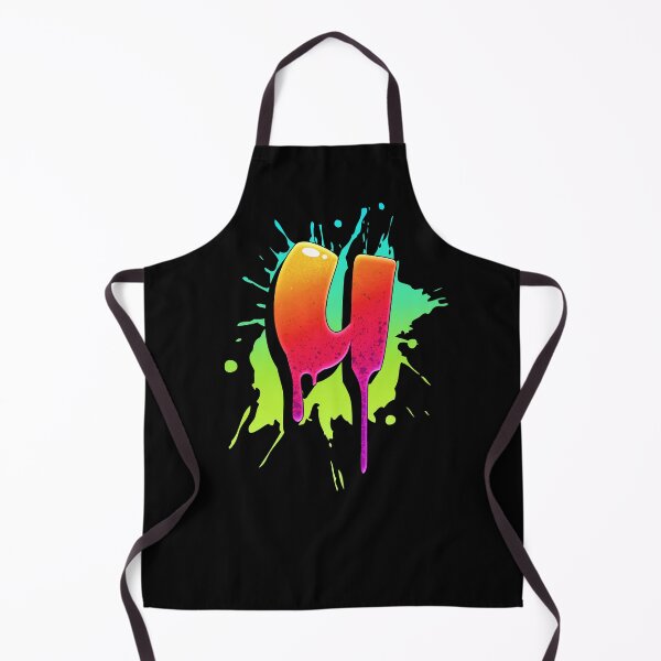 Item preview, Graffiti Letters U Letter Colorful Paint Splash Style designed and sold by ToTheNextLetter.