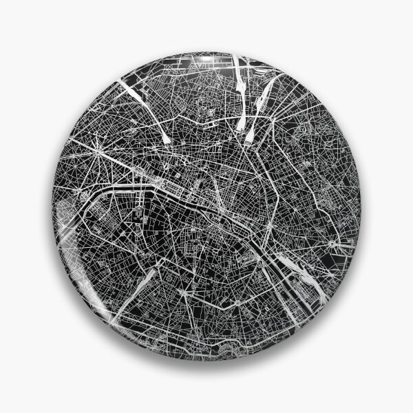 Item preview, Paris Black Map designed and sold by multiplicitymap.