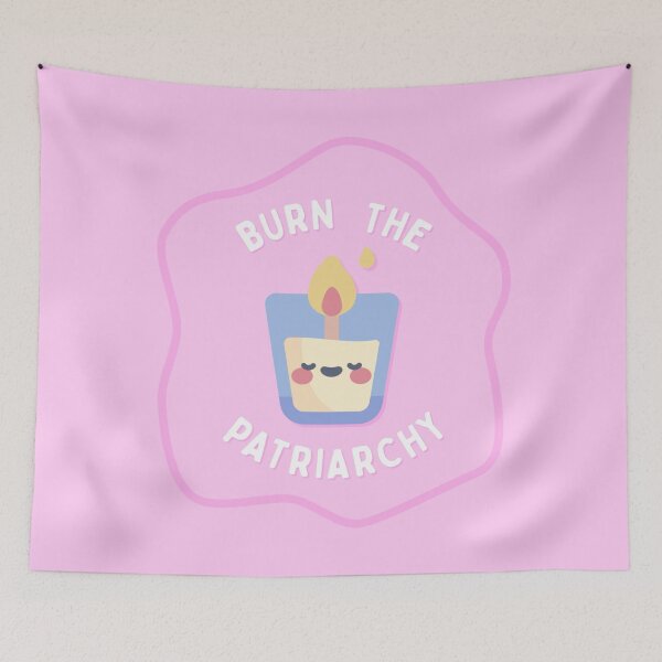 Item preview, Burn The Patriarchy - Cute Candle Feminist designed and sold by Picket Club.
