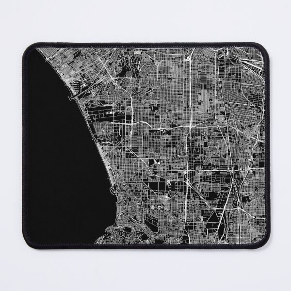 Item preview, Los Angeles Black Map designed and sold by multiplicitymap.