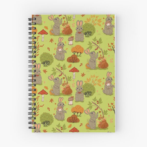 Item preview, attern with rabbits in the autumn forest. designed and sold by burbura.