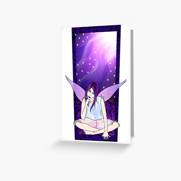 the long lost faces fairy Greeting Card