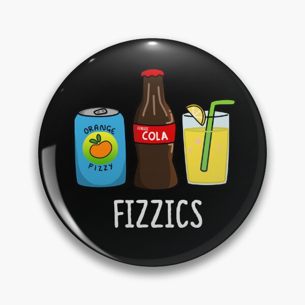 Item preview, Fizzics Funny Fizzy Cola Drinks Puns (Dark BG) designed and sold by punnybone.