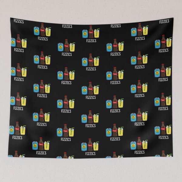 Item preview, Fizzics Funny Fizzy Cola Drinks Puns (Dark BG) designed and sold by punnybone.
