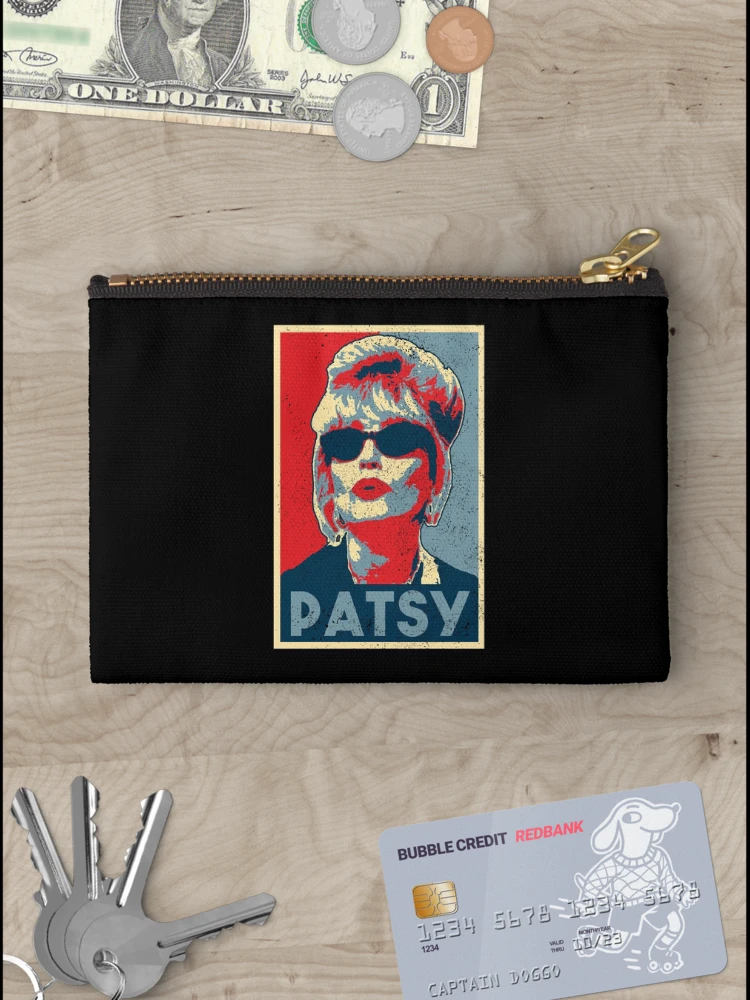 Thumbnail 3 of 4, Zipper Pouch, Patsy - Distressed Look designed and sold by risible.